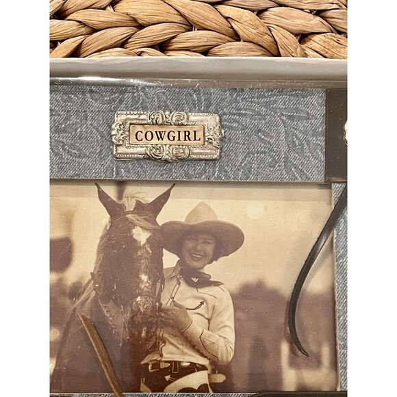 Key Point Novelty Cowgirl Western Picture Frame Tassel Rodeo Country 4x6in - Picture 3 of 7